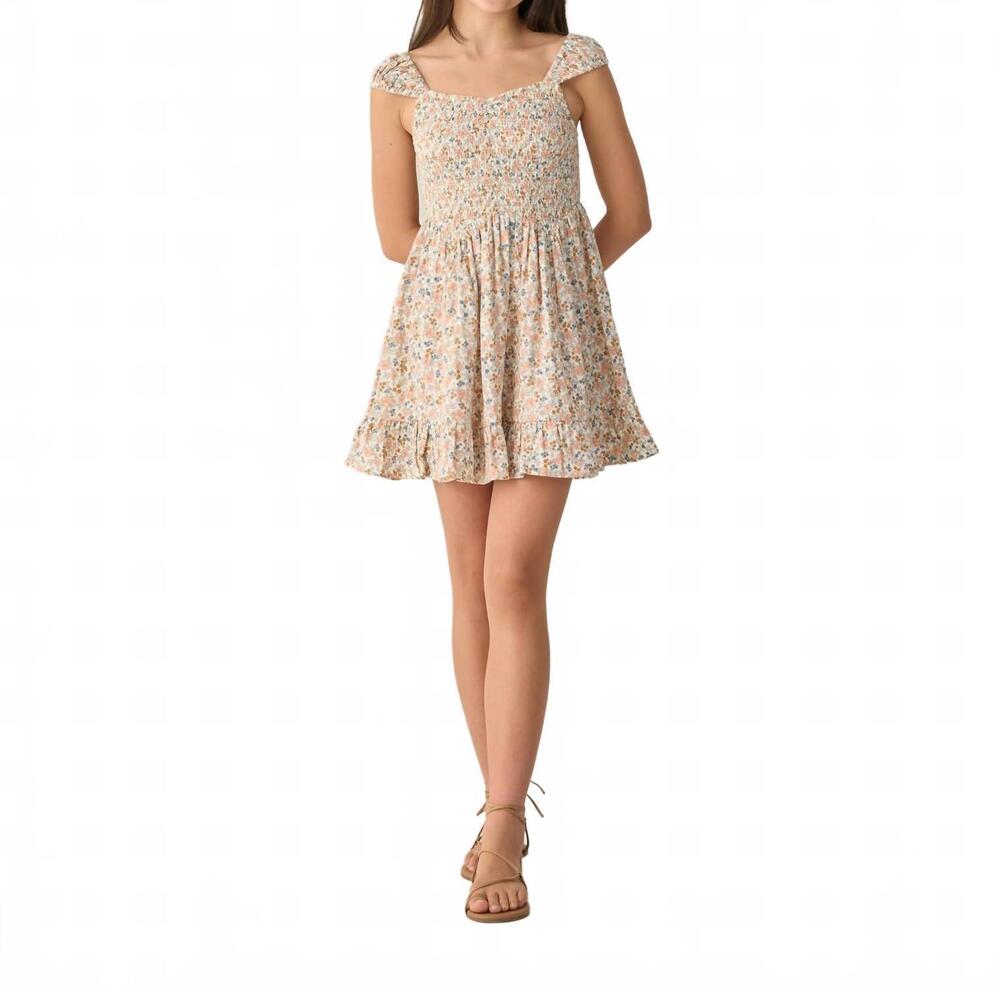 NEW RYLEE + CRU teen kalina dress in flower field
